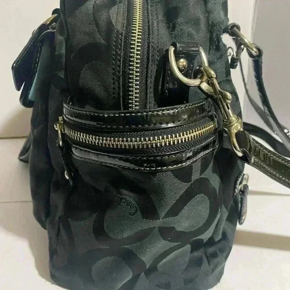 Coach CC signature print canvas logo satchel handbag - Picture 4 of 12